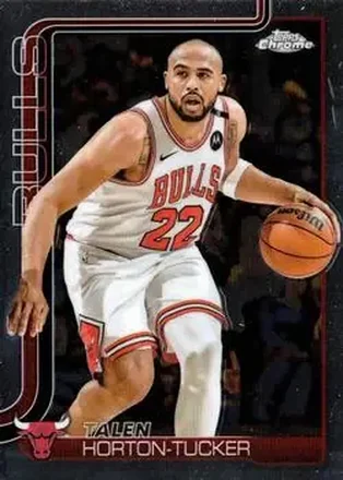 2025-26 Topps Chrome #10 - Talen Horton-Tucker - Chicago Bulls 2025-26 Topps Chrome #10 - Talen Horton-Tucker - Chicago Bulls