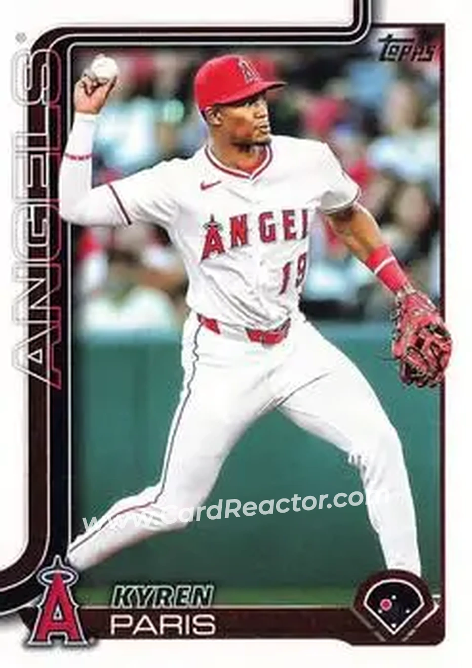 2025 Topps Update #US15 - Kyren Paris - Los Angeles Angels - Front