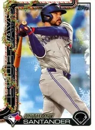 2025 Topps Holiday #H14 - Anthony Santander - Toronto Blue Jays