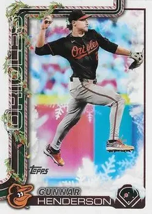 2025 Topps Holiday #H18b - Gunnar Henderson - Baltimore Orioles