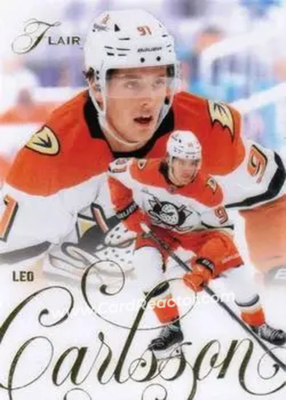 2025-26 Flair #1 - Leo Carlsson - Anaheim Ducks - Front