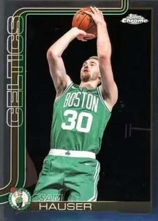 2025-26 Topps Chrome #14 - Sam Hauser - Boston Celtics