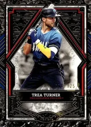 2025 Topps Tier One #22 - Trea Turner - Philadelphia Phillies