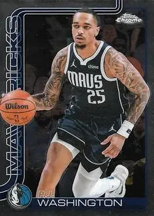 2025-26 Topps Chrome #19 - P.J. Washington - Dallas Mavericks