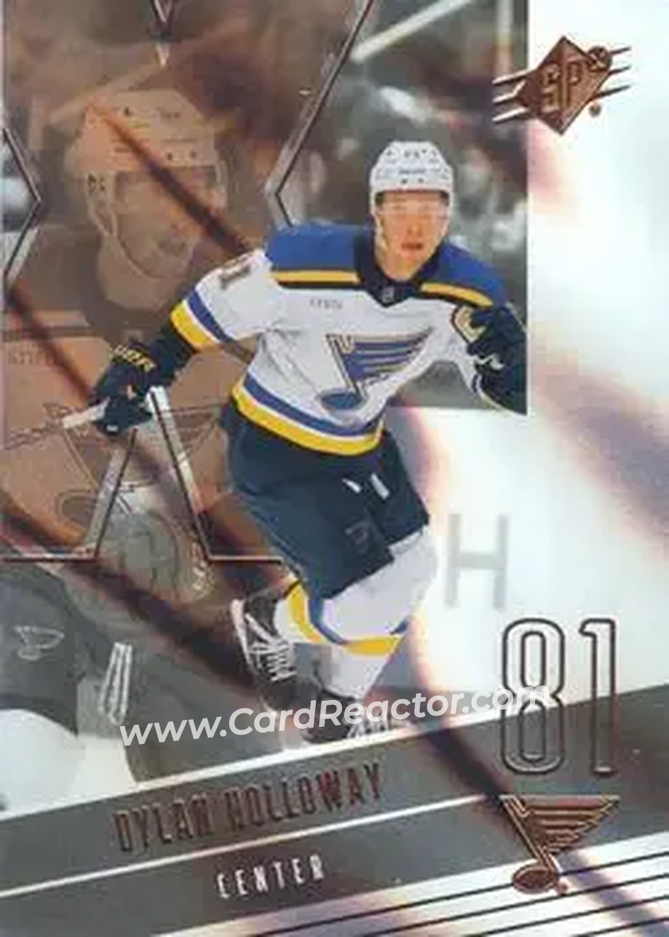2025-26 SPx #11 - Dylan Holloway - St. Louis Blues - Front