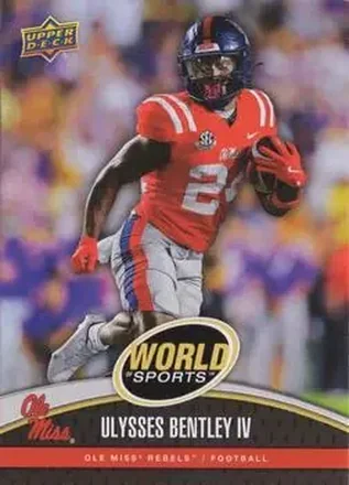 2025 Upper Deck World of Sports Volume 1 #1 - Ulysses Bentley IV - Ole Miss Rebels