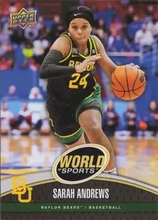 2025 Upper Deck World of Sports Volume 1 #6 - Sarah Andrews - Baylor Bears