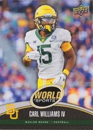 2025 Upper Deck World of Sports Volume 1 #8 - Carl Williams IV - Baylor Bears