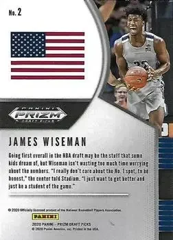Back of James Wiseman