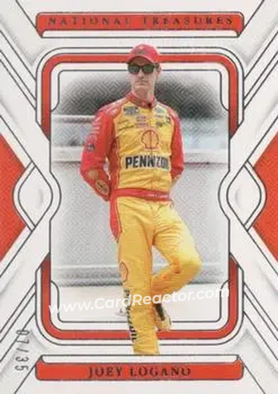 2025 Panini National Treasures #8 - Joey Logano - Team Penske