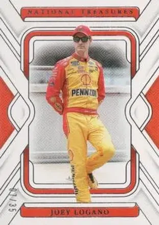 2025 Panini National Treasures #8 - Joey Logano - Team Penske