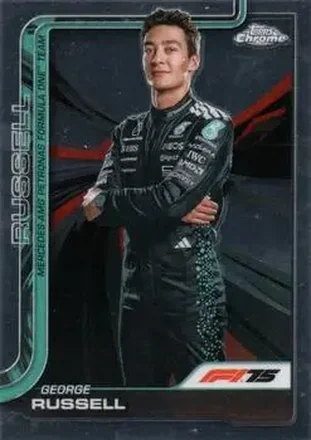 2025 Topps Chrome Formula 1 #7 - George Russell - Mercedes-AMG Petronas Formula One Team
