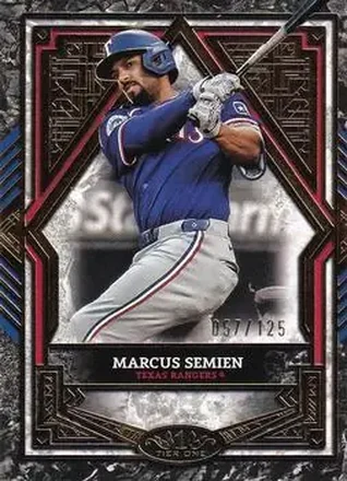 2025 Topps Tier One #37 - Marcus Semien - Texas Rangers