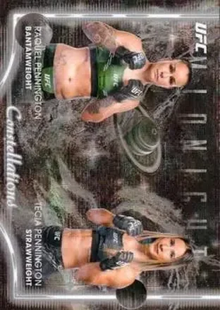 2025 Topps Midnight UFC #CS-6 Constellations Moonbeam Tecia Pennington - Raquel Pennington