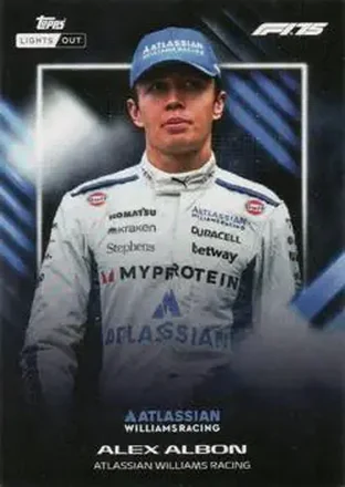 2025 Topps Lights Out Formula 1 #NNO - Alex Albon - Atlassian Williams Racing
