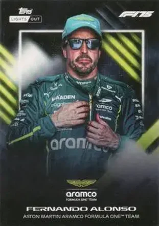 2025 Topps Lights Out Formula 1 #NNO - Fernando Alonso - Aston Martin Aramco Formula One Team