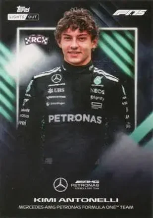 2025 Topps Lights Out Formula 1 #NNO - Kimi Antonelli - Mercedes-AMG Petronas Formula One Team