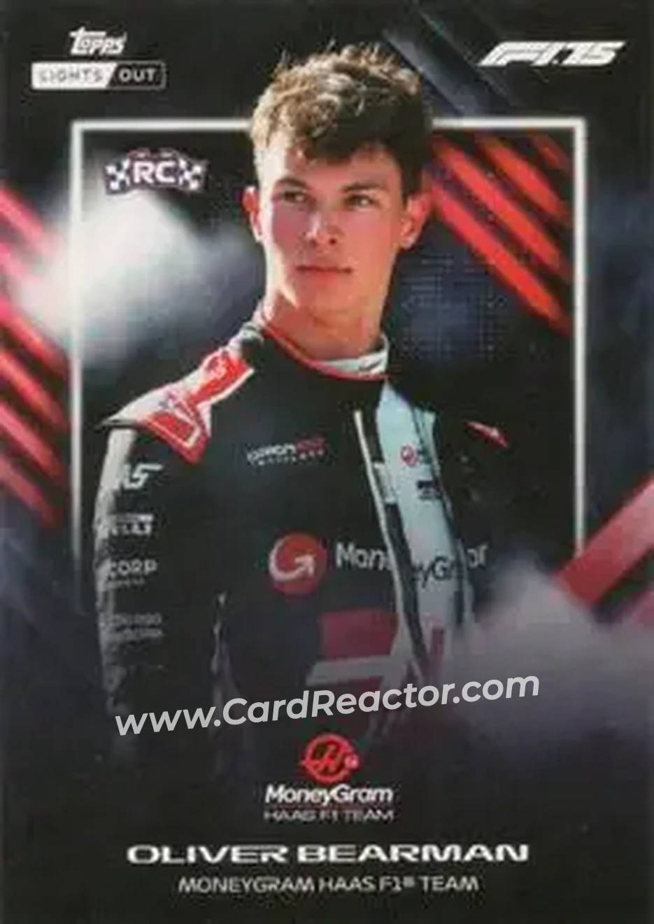 2025 Topps Lights Out Formula 1 #NNO - Oliver Bearman - MoneyGram Haas F1 Team