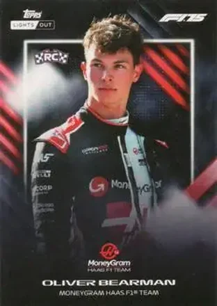 2025 Topps Lights Out Formula 1 #NNO - Oliver Bearman - MoneyGram Haas F1 Team