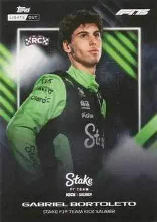 2025 Topps Lights Out Formula 1 #NNO - Gabriel Bortoleto - Stake F1 Team KICK Sauber