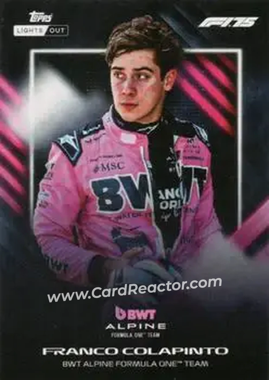 2025 Topps Lights Out Formula 1 #NNO - Franco Colapinto - BWT Alpine F1 Team