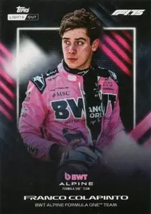 2025 Topps Lights Out Formula 1 #NNO - Franco Colapinto - BWT Alpine F1 Team