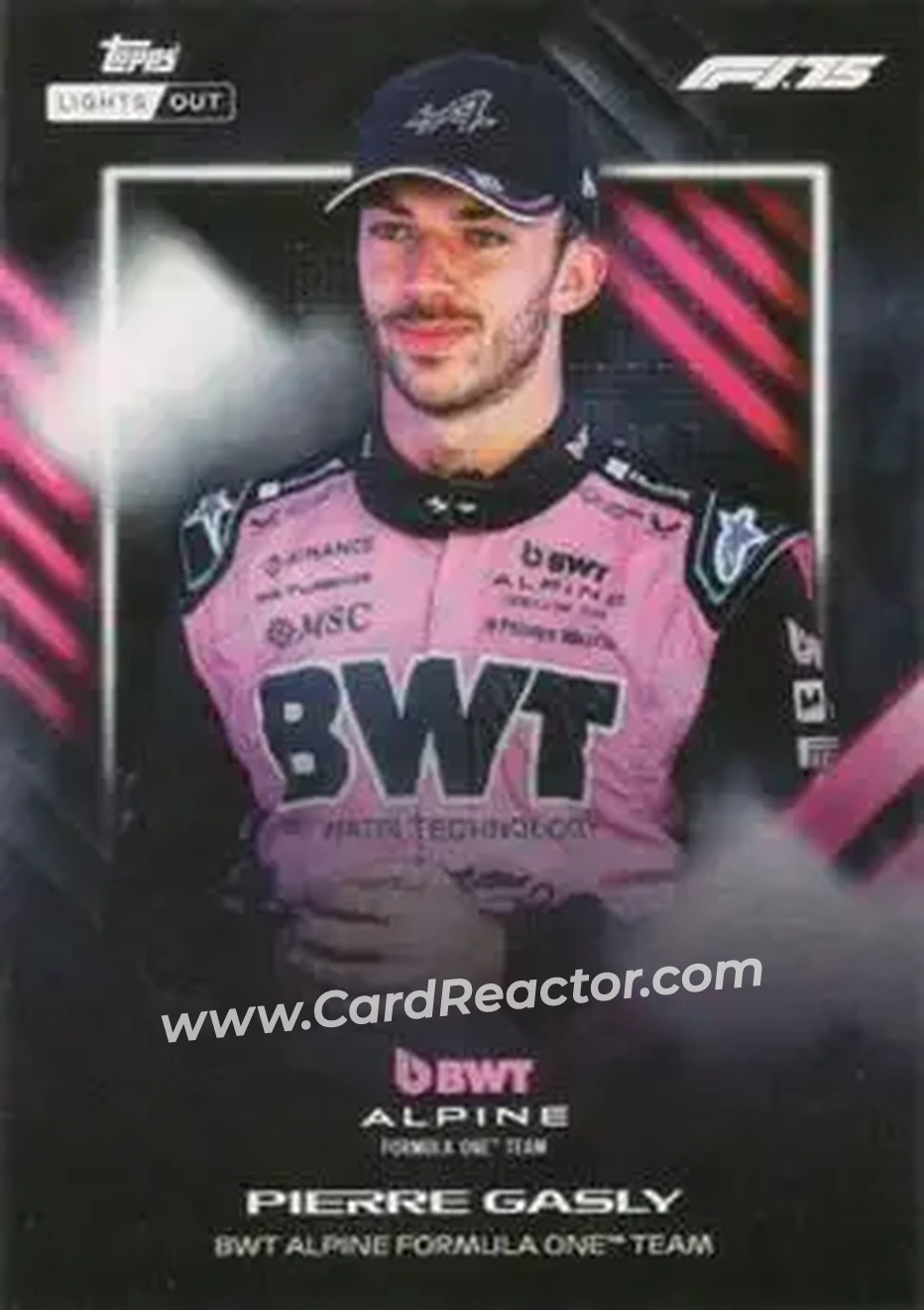 2025 Topps Lights Out Formula 1 #NNO - Pierre Gasly - BWT Alpine F1 Team