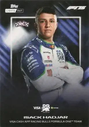 2025 Topps Lights Out Formula 1 #NNO - Isack Hadjar - Visa Cash App Racing Bulls Formula One Team