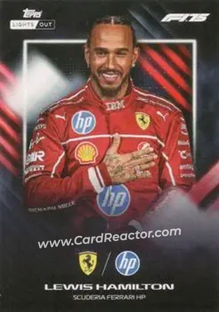 2025 Topps Lights Out Formula 1 #NNO - Lewis Hamilton - Scuderia Ferrari HP