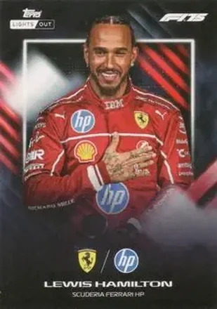 2025 Topps Lights Out Formula 1 #NNO - Lewis Hamilton - Scuderia Ferrari HP