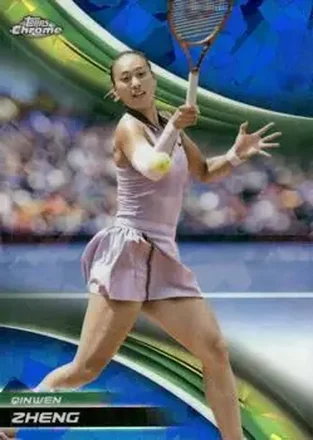 2025 Topps Chrome Sapphire Edition #8 - Qinwen Zheng
