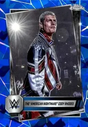 2025 Topps Chrome Sapphire Edition WWE #1 - Cody Rhodes