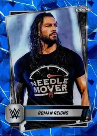 2025 Topps Chrome Sapphire Edition WWE #3 - Roman Reigns