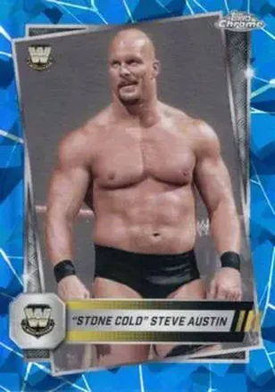 2025 Topps Chrome Sapphire Edition WWE #6 - "Stone Cold" Steve Austin
