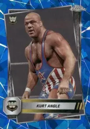 2025 Topps Chrome Sapphire Edition WWE #8 - Kurt Angle