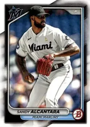 2024 Bowman #8 - Sandy Alcantara - Miami Marlins