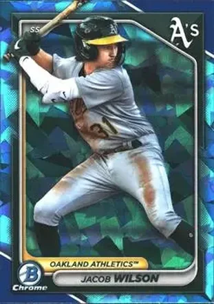 2024 Bowman Sapphire Edition #BCP-3 - Jacob Wilson - Oakland Athletics