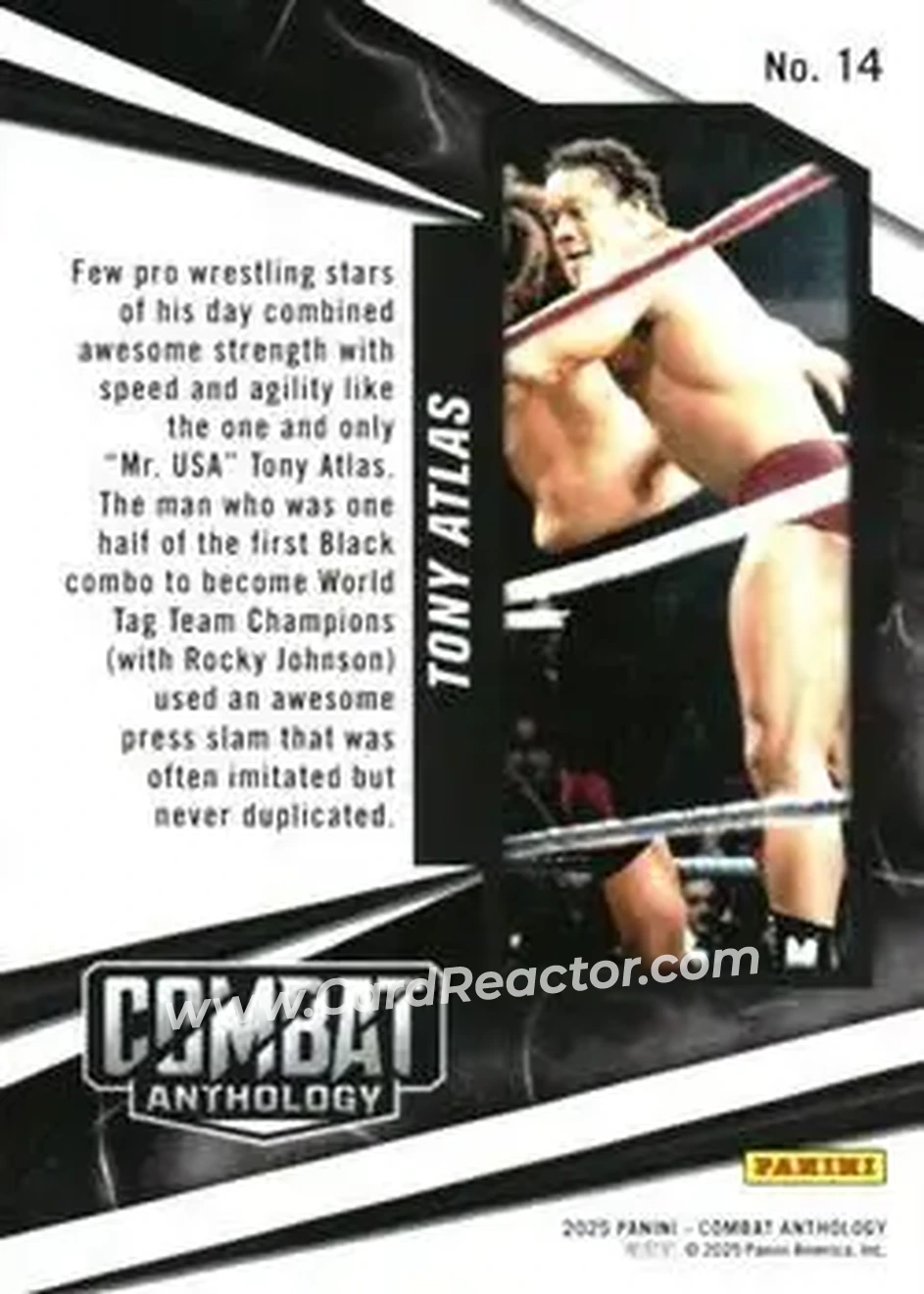 2025 Panini Combat Anthology #14 - Tony Atlas - Back