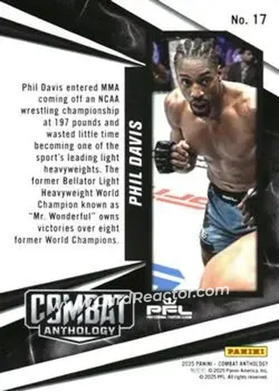 2025 Panini Combat Anthology #17 - Phil Davis - Back