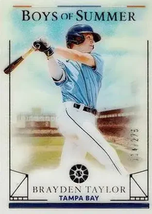 2024 Panini Boys of Summer #10 - Brayden Taylor - Tampa Bay Rays
