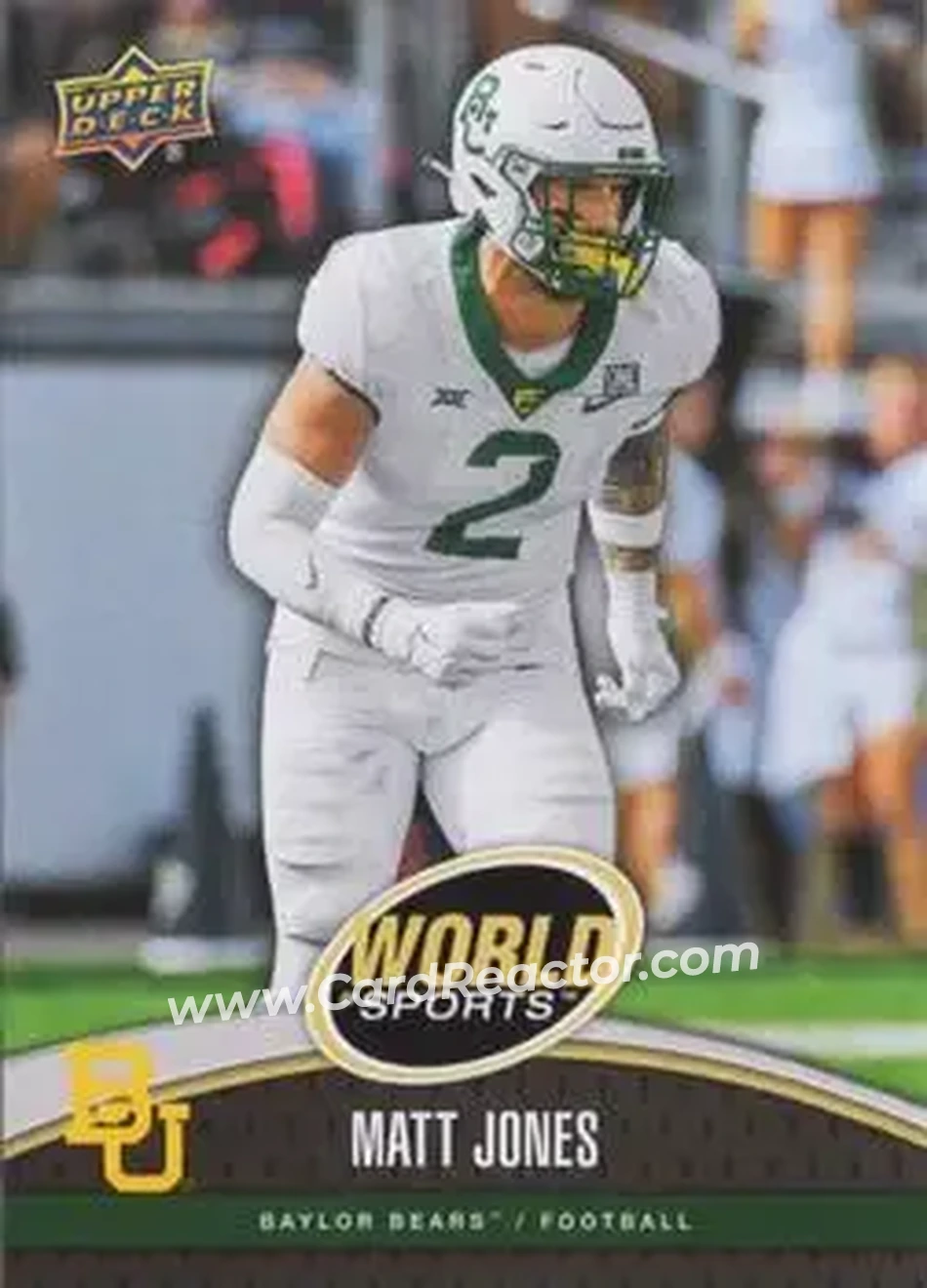 2025 Upper Deck World of Sports Volume 1 #12 - Matt Jones - Baylor Bears - Front