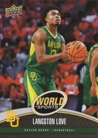 2025 Upper Deck World of Sports Volume 1 #14 - Langston Love - Baylor Bears