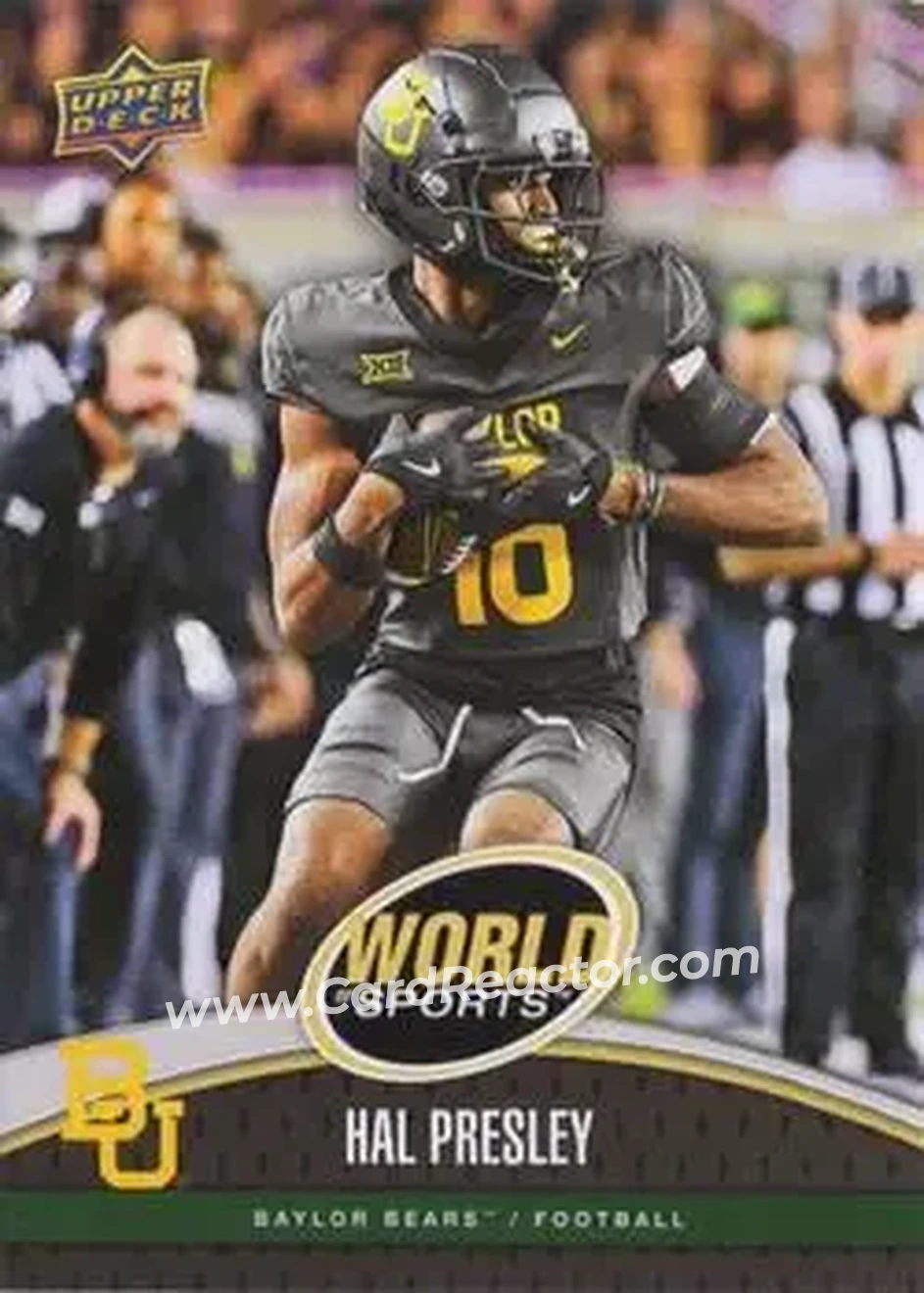 2025 Upper Deck World of Sports Volume 1 #18 - Hal Presley - Baylor Bears - Front
