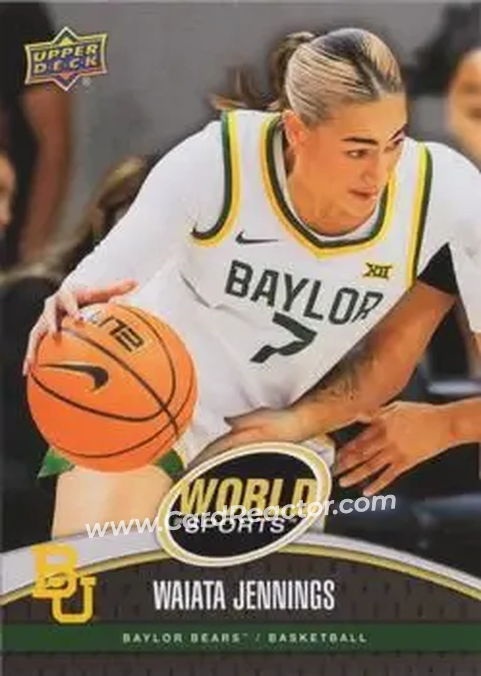 2025 Upper Deck World of Sports Volume 1 #19 - Waiata Jennings - Baylor Bears