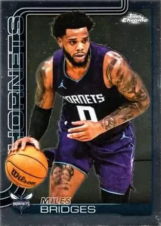 2025-26 Topps Chrome #30 - Miles Bridges - Charlotte Hornets