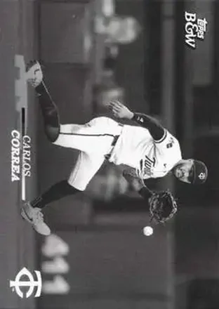 2024 Topps Black & White #3 - Carlos Correa - Minnesota Twins