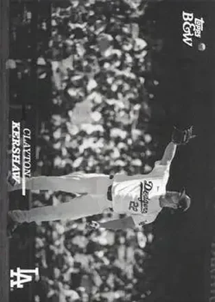 2024 Topps Black & White #4 - Clayton Kershaw - Los Angeles Dodgers