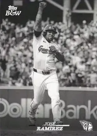 2024 Topps Black & White #5 - José Ramírez - Cleveland Guardians