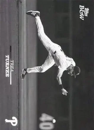 2024 Topps Black & White #6 - Trea Turner - Philadelphia Phillies