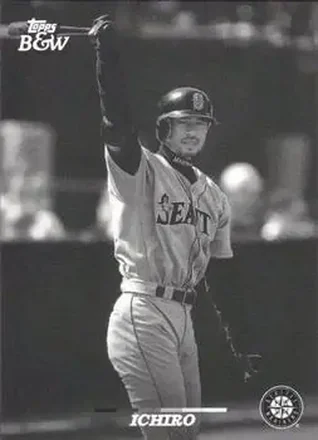 2024 Topps Black & White #9 - Ichiro - Seattle Mariners